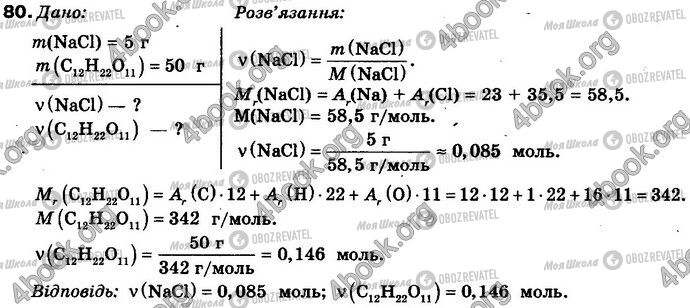 ГДЗ Хімія 8 клас сторінка 80